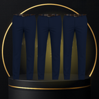 Kit 3 Pantalones en Seda Color Hielo y Elastano